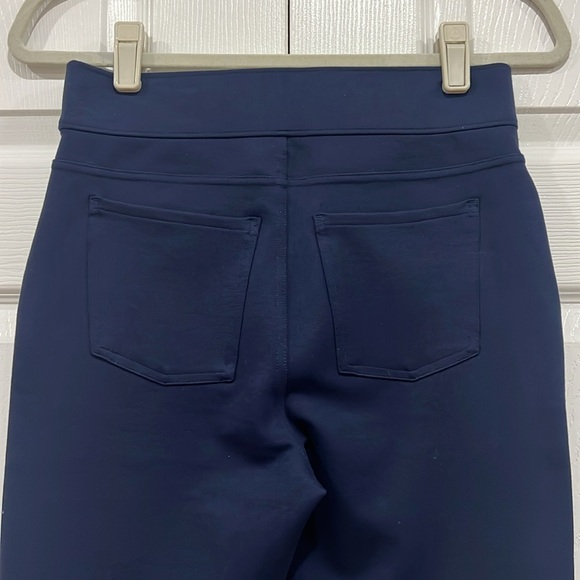 SPANXsupersmooth PerfectFit Ponte Ankle Slim Pant Womens Navy Blue Size Medium - Picture 4 of 7